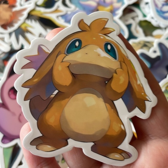 50 Chibi Style Pokémon Stickers - Picture 3 of 5